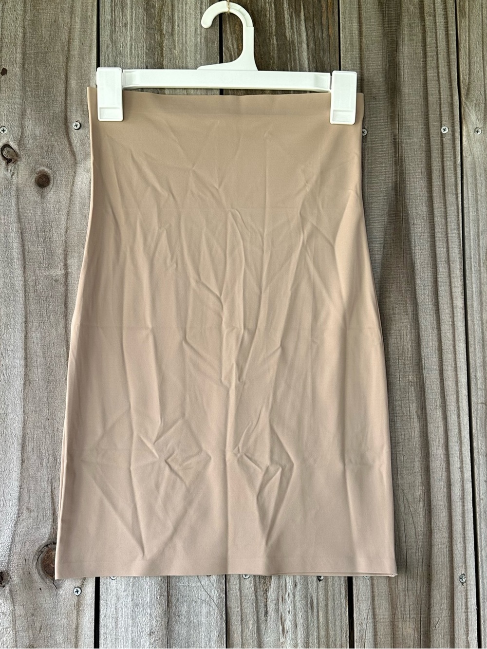 High Waisted Half Slip Midi Skirt Body Shaper Nude Women’s Size XL Tummy Control